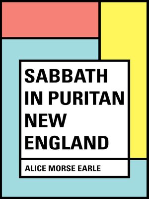 cover image of Sabbath in Puritan New England